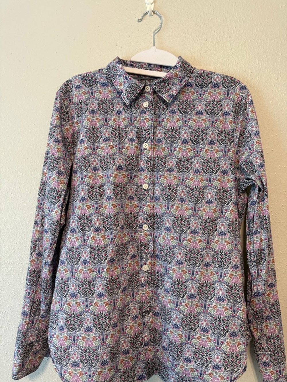 J. Crew Liberty of London Print Multicolor Floral Button-Down Shirt